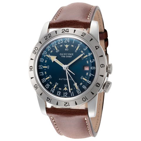 Airman Vintage Gmt 40mm Automatic Strap Watch