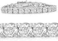 Bliss Diamond 20 Ct Lab Grown Diamond Tennis Bracelet 14k Gold 7"