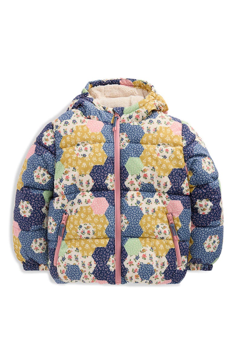 Kids' Padded Floral Coat, Main, color, PATCHWORK FLOWERS