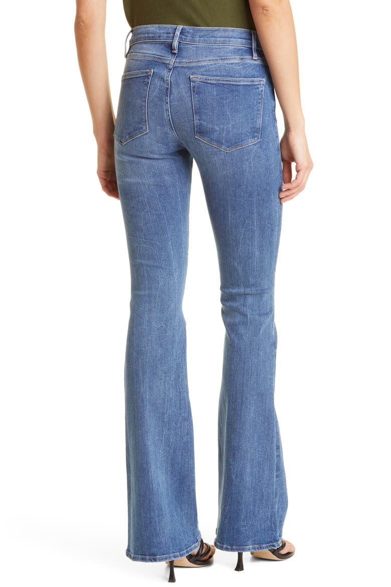 Le High Waist Flare Jeans, Alternate, color, ASHTON