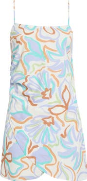 Billabong By Your Side Print Sleeveless Minidress