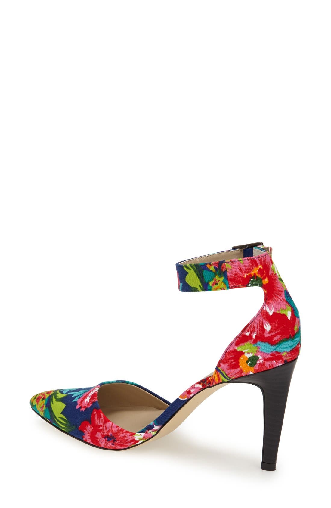 BP. 'Mallory' Floral Print Ankle Strap Pump, Alternate, color, 