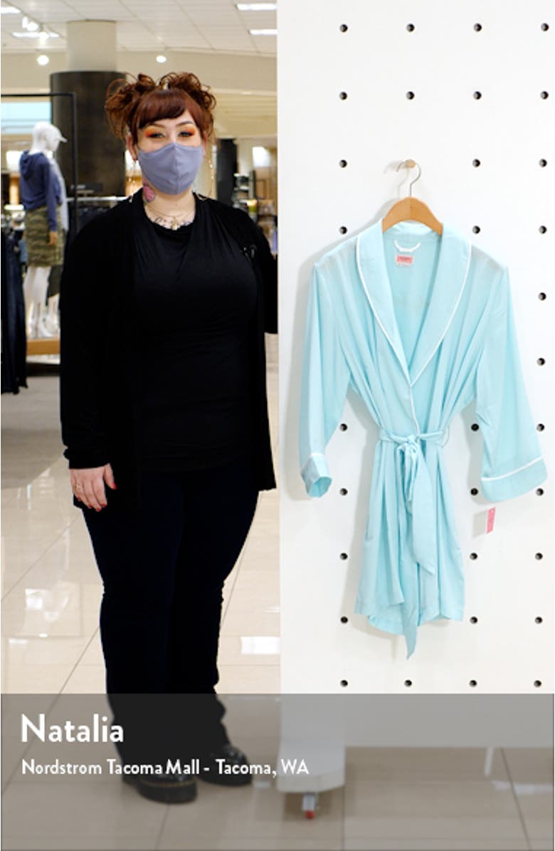 happily ever after charmeuse short robe, sales video thumbnail