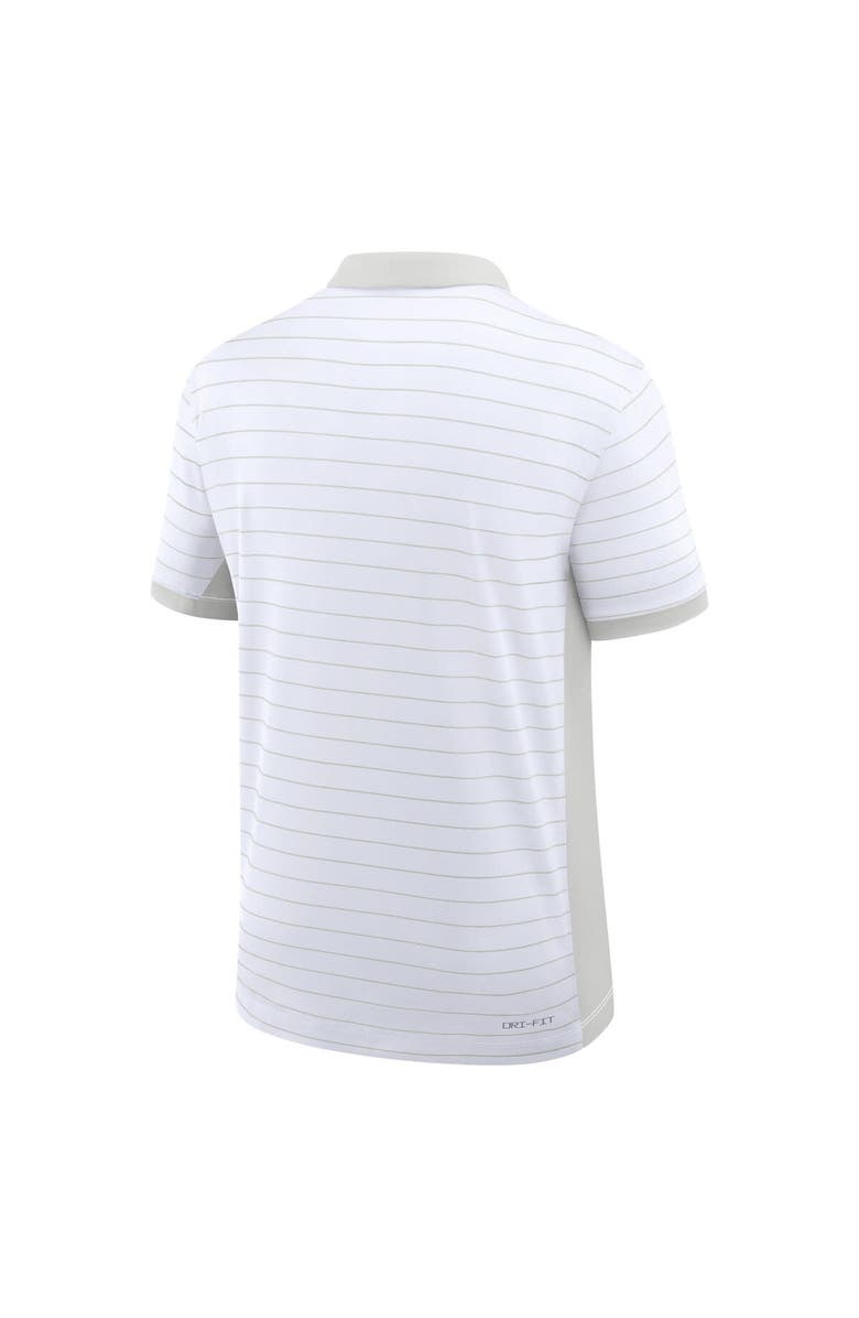 Jordan Brand Men's Jordan Brand White Michigan Wolverines 2025 Early Season Coaches Sideline Victory Stripe Performance Polo, Alternate, color, White