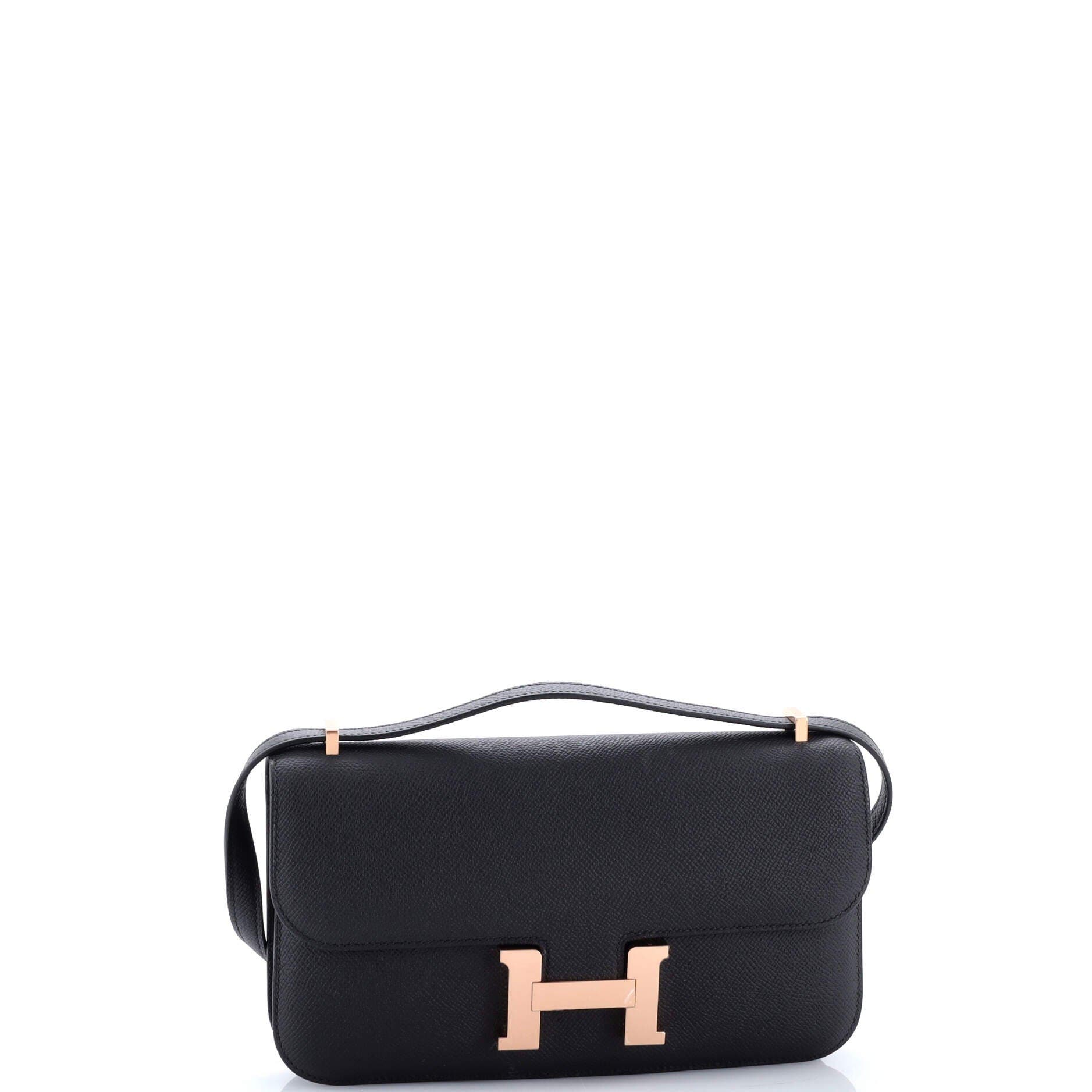 Pre-Owned Hermes Constance Elan NM Bag Epsom 25, Alternate, color, Noir