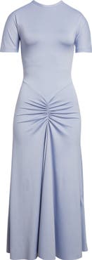 Victoria Beckham Gathered Detail T-Shirt Midi Dress