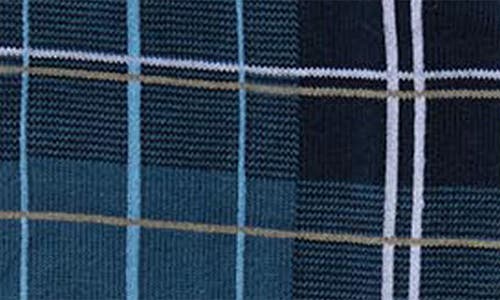 BARBOUR BARBOUR BLYTH PLAID COTTON BLEND DRESS SOCKS 