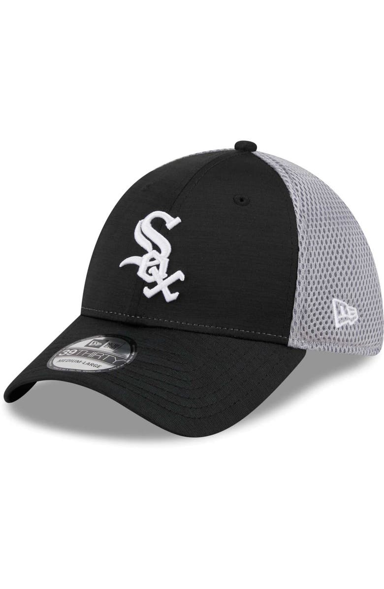 New Era Men's New Era Black Chicago White Sox Neo 39THIRTY Flex Hat, Main, color, Black