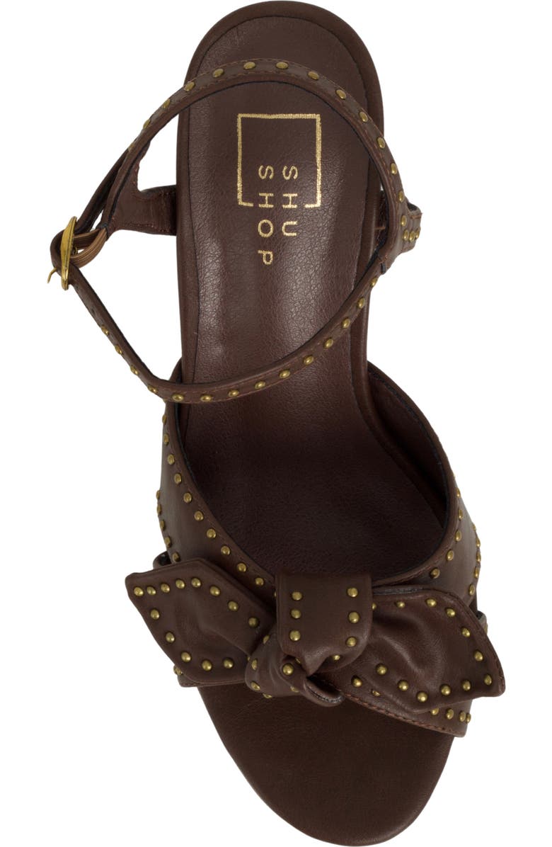 SHUSHOP Etta Studded Platform Sandal, Alternate, color, Brown