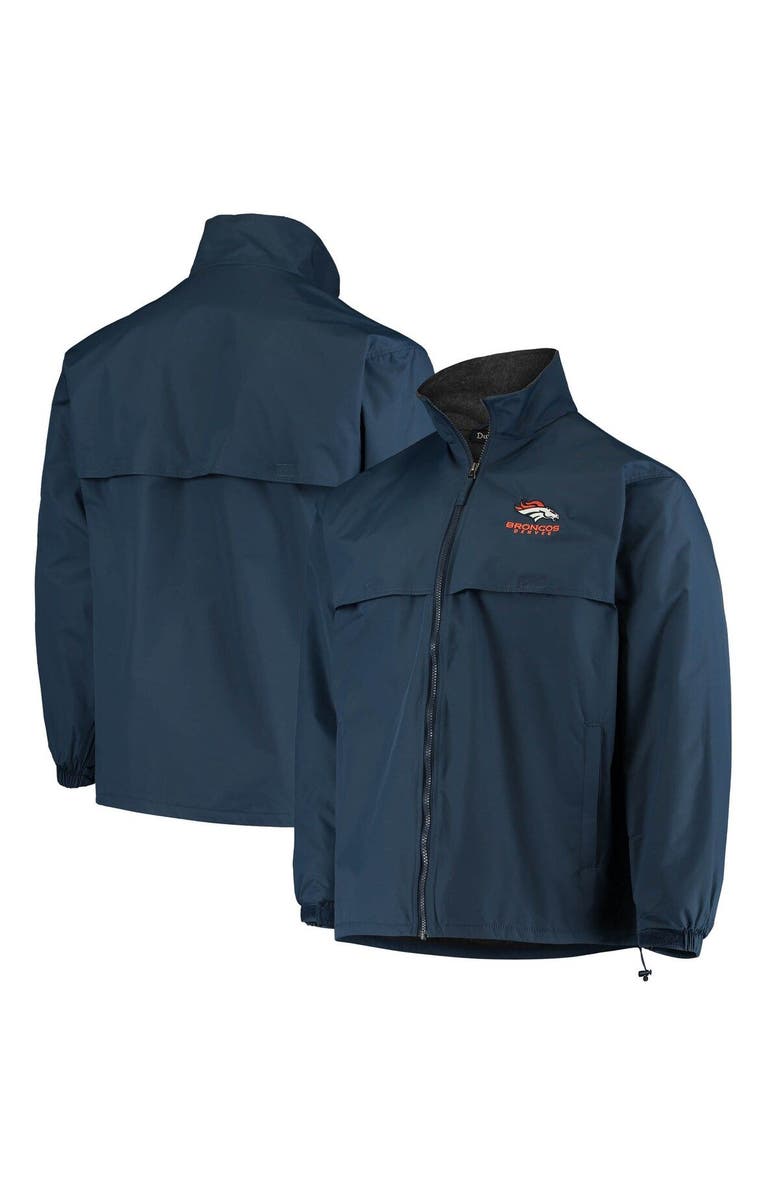 DUNBROOKE Men's Dunbrooke Navy Denver Broncos Triumph Fleece Full-Zip Jacket, Alternate, color, 
