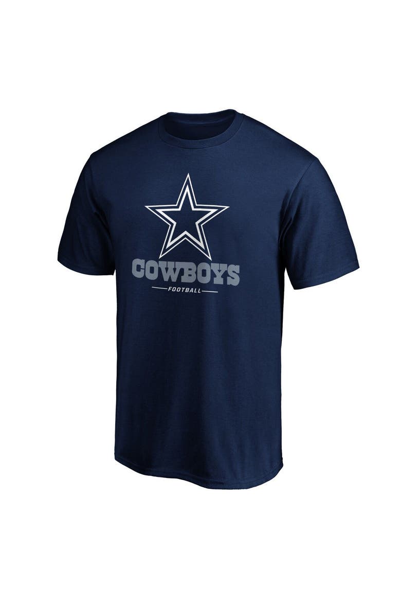 Men's Fanatics Branded Navy Dallas Cowboys Team Lockup Logo T-Shirt, Alternate, color, Navy