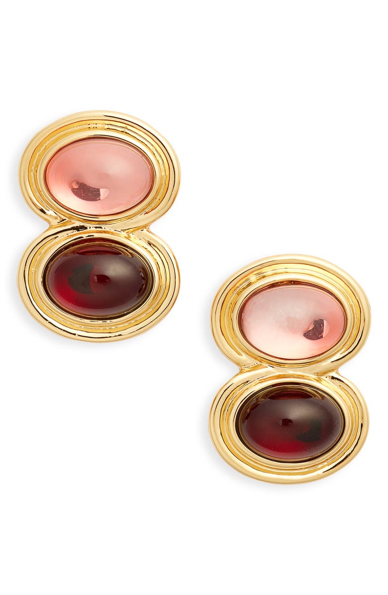 FRASIER STERLING Double Button Earrings, Main, color, 