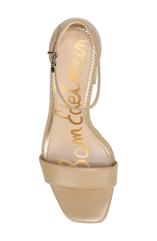 Sam Edelman Daniella Womens Leather Ankle Dress Sandals In Soft Beige