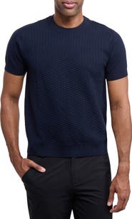 XRAY Check Short Sleeve Sweater