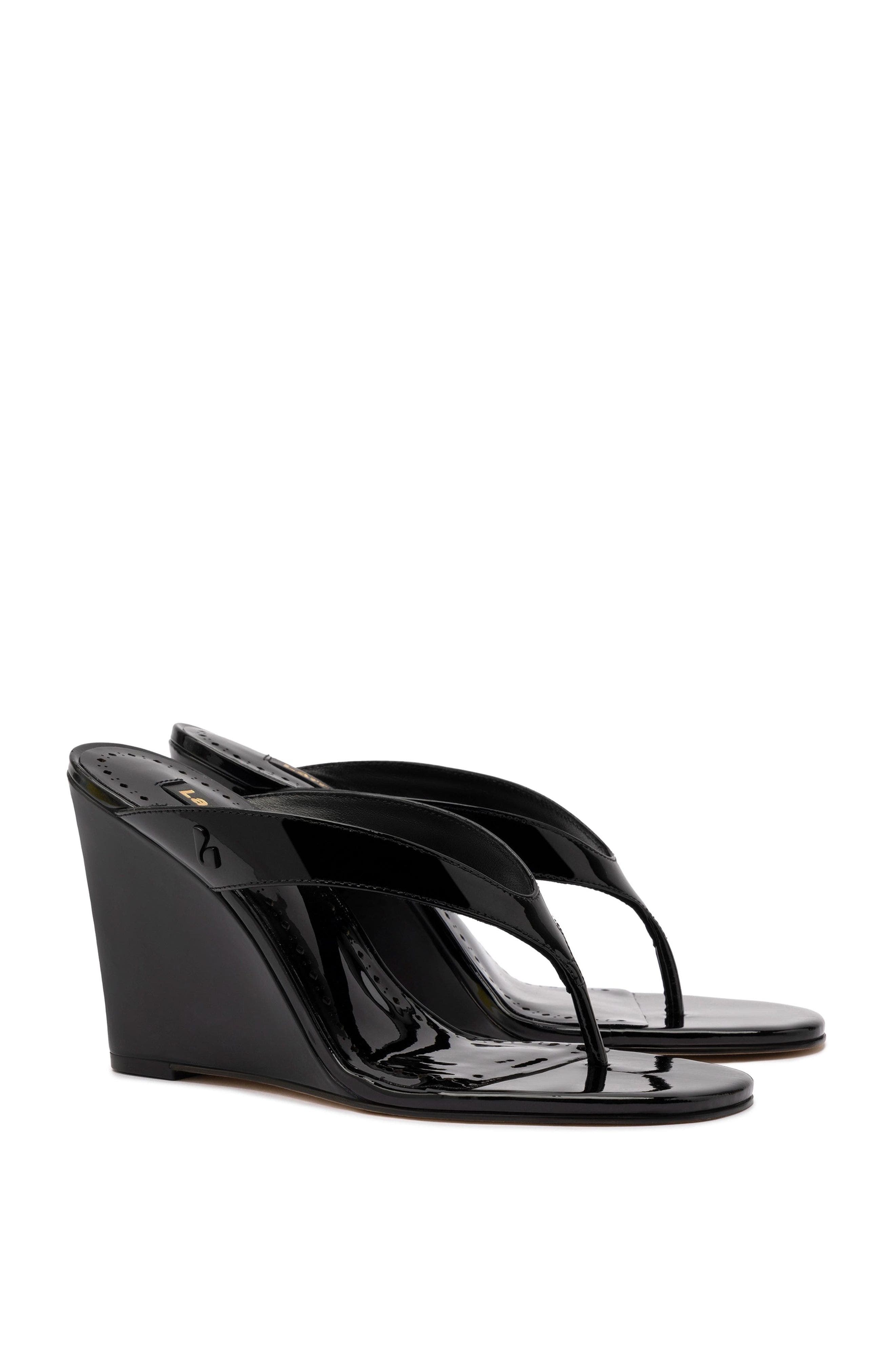 Larroudé Gaia Wedge Sandal, Alternate, color, 