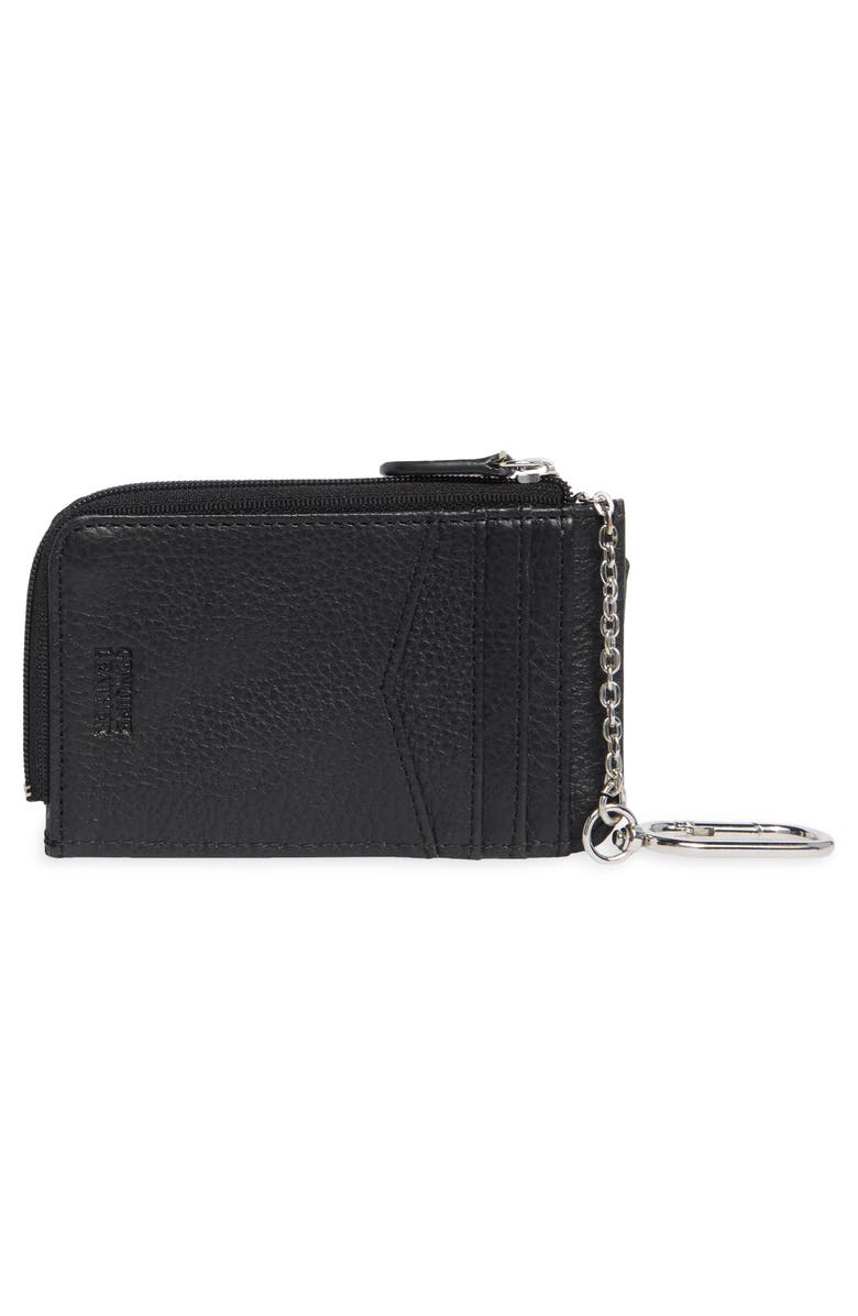 MUNDI SMALL LEATHER GOODS Penny Chain Wallet, Alternate, color, Black