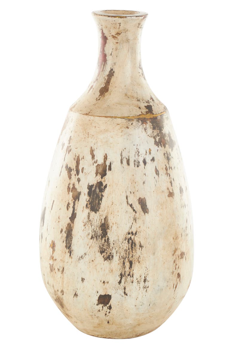 Ceramic Vase, Main, color, BROWN