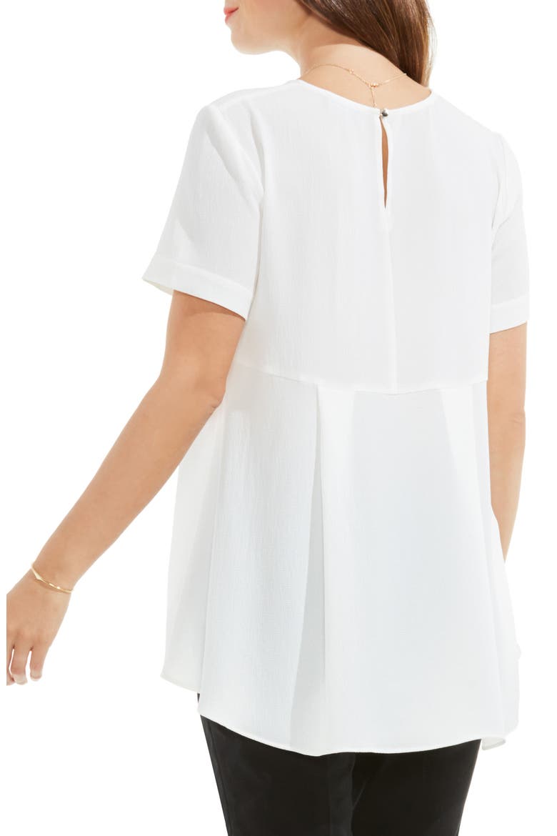 Textured Georgette High/Low Blouse, Alternate, color, NEW IVORY