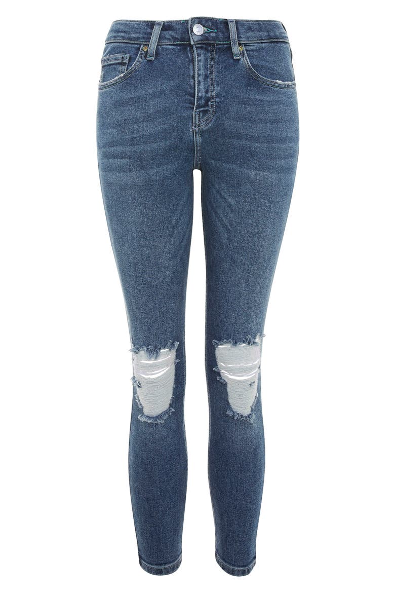 Jamie Petite Ripped Jeans, Alternate, color, MID DENIM