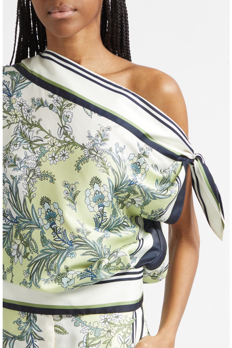 Tari One-Shoulder Scarf Top, Alternate, color, LIGHT PISTACHIO MULTI