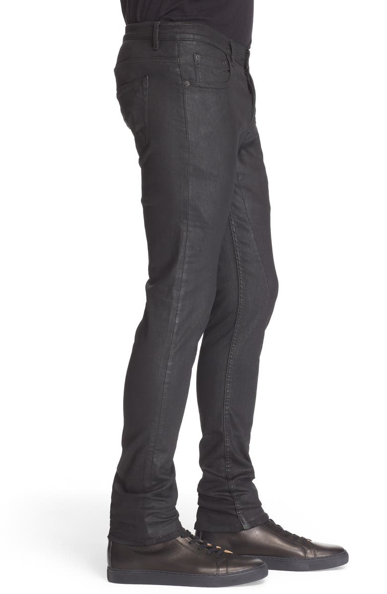 Rick Owens DRKSHDW 'Detroit Fit' Waxed Skinny Jeans, Alternate, color,