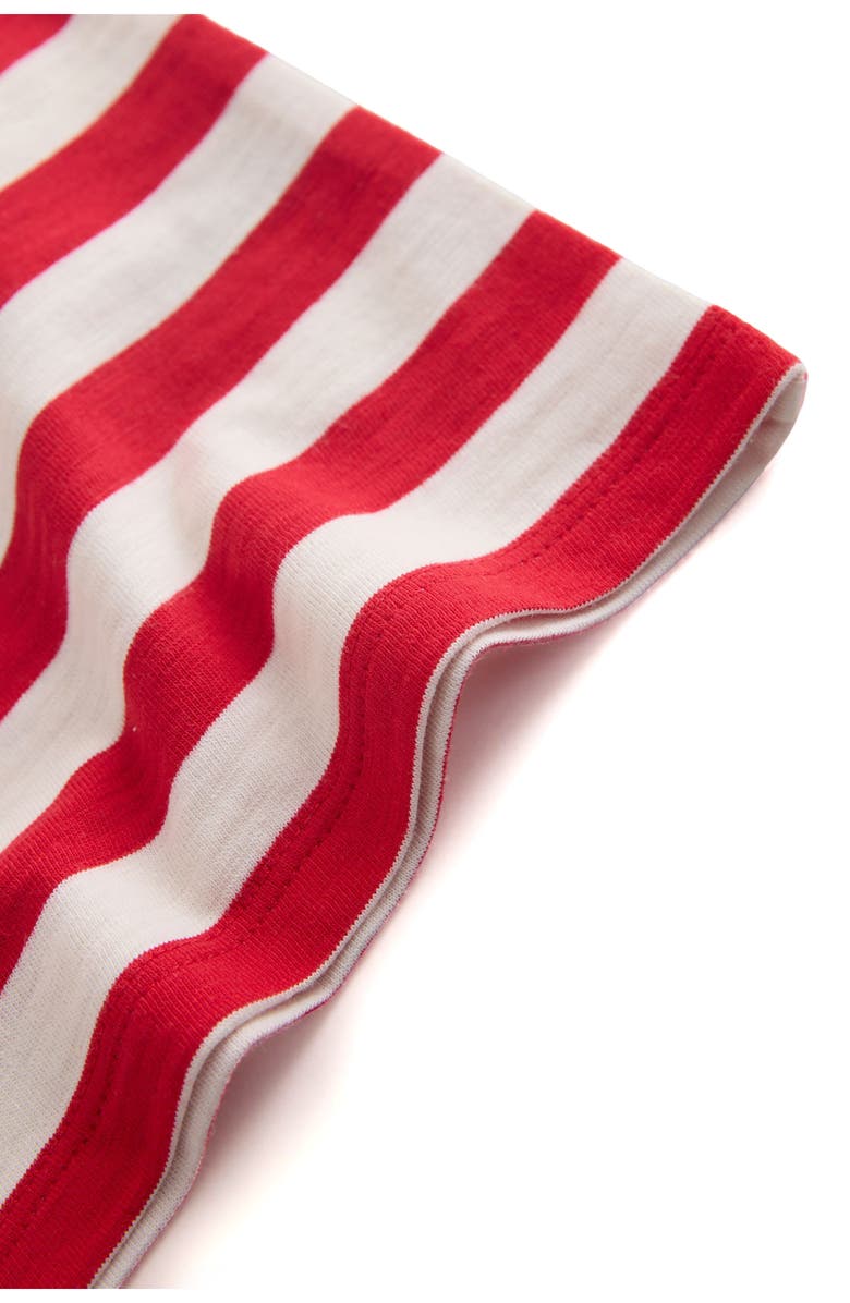 NEXT Kids' Stripe Heart Cotton T-Shirt, Alternate, color, Red