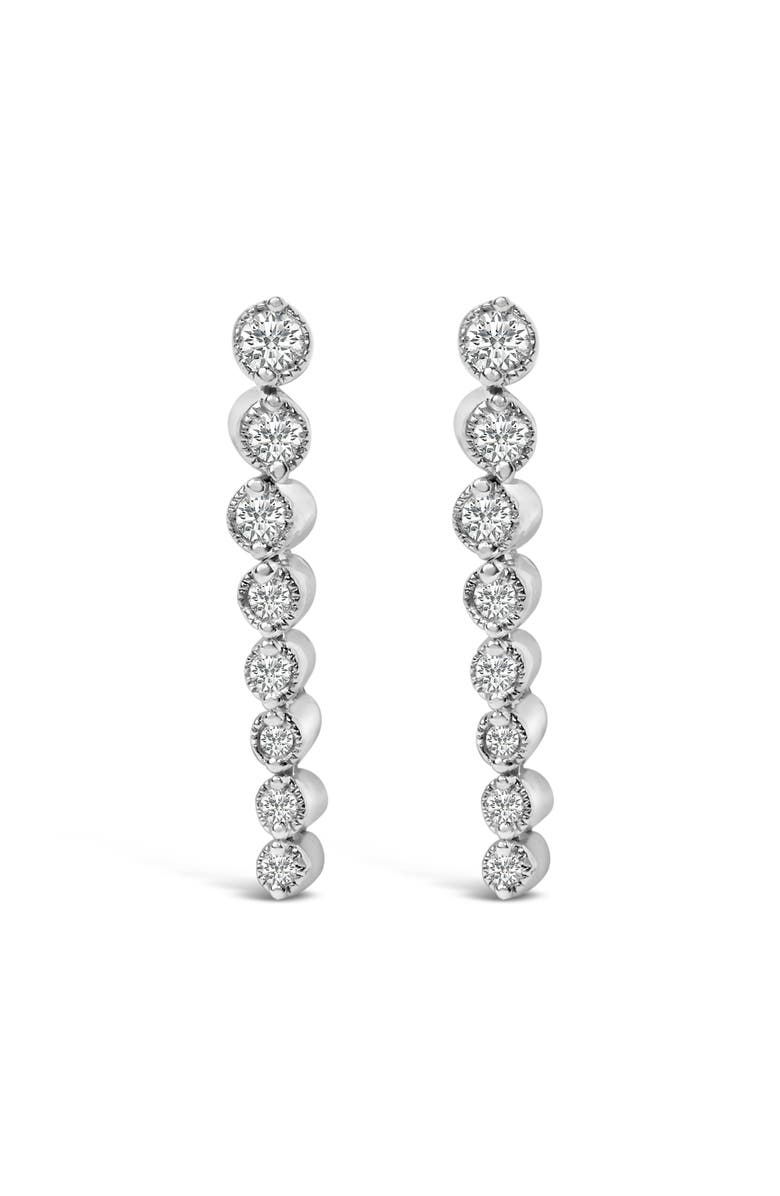 Haus of Brilliance .925 Sterling Silver 1/4 Cttw Diamond Graduated Dangle Earrings, Main, color, White