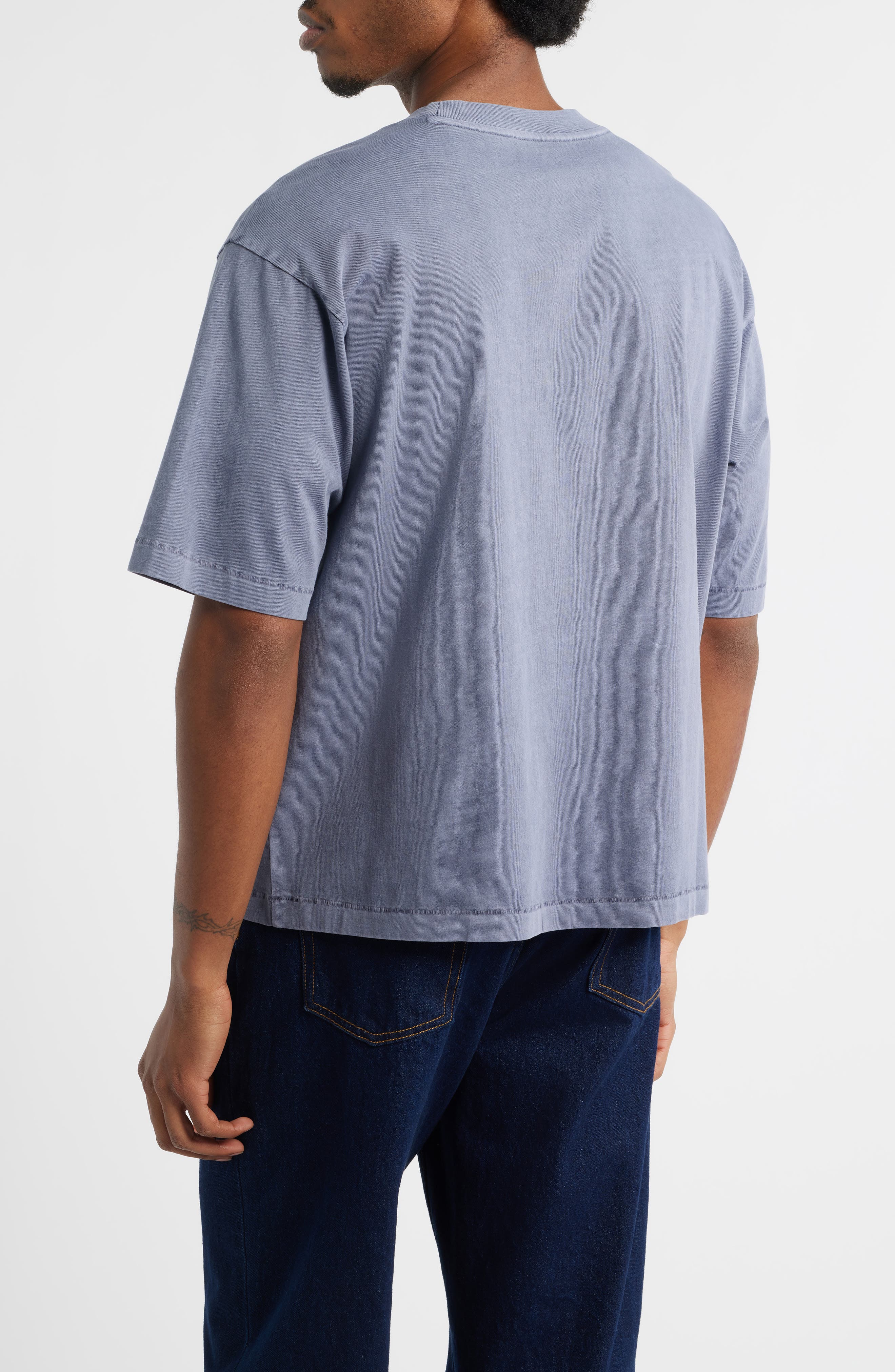 Garment Dyed Boxy Crop T-Shirt - image 4