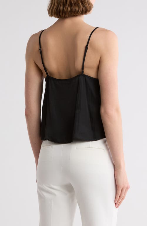 Leith Tie Front Camisole In Black