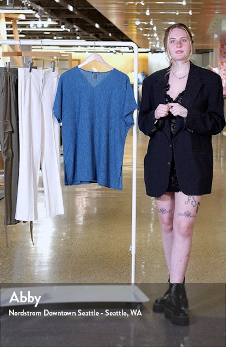 Textured V-Neck Tunic Top, sales video thumbnail