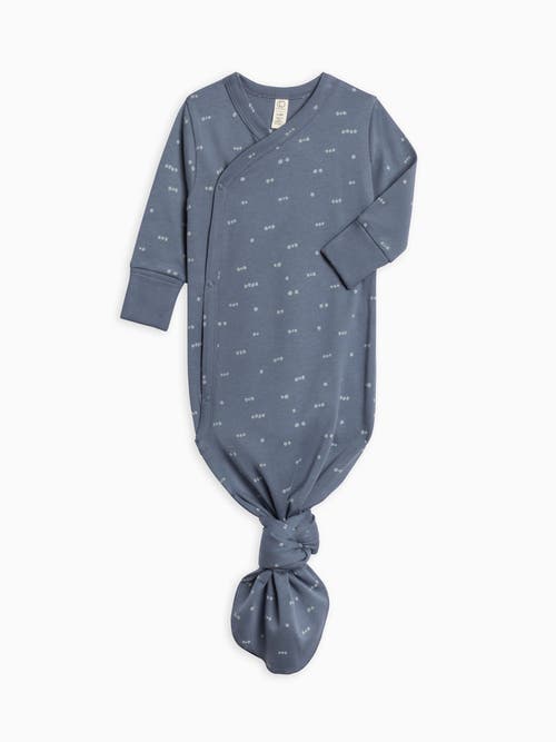 Colored Organics Kids' Organic Indy Kimono Gown In Blue