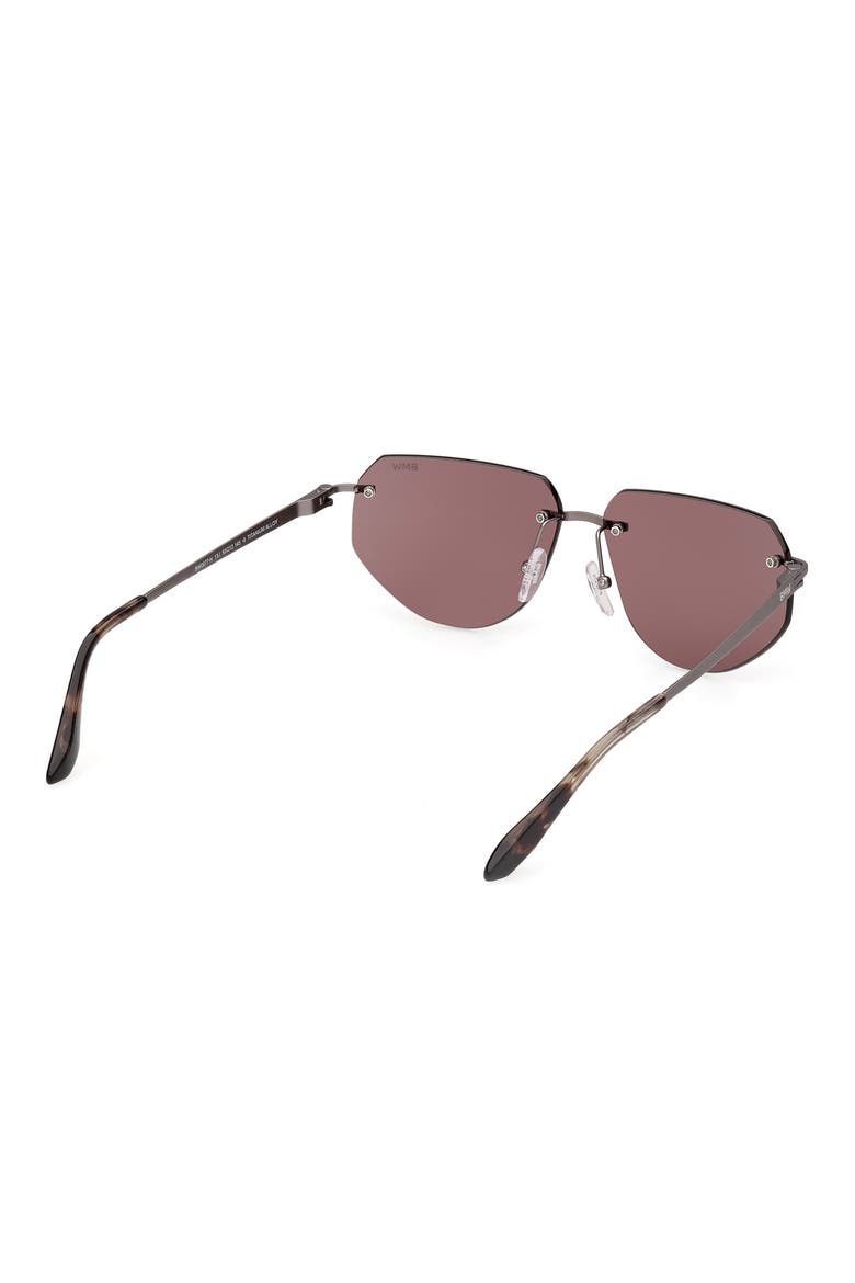 59mm Sunglasses, Alternate, color, MATTE DARK RUTHENIUM / ROVIEX