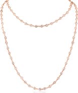 CZ by Kenneth Jay Lane Cubic Zirconia Station Chain Layered Necklace
