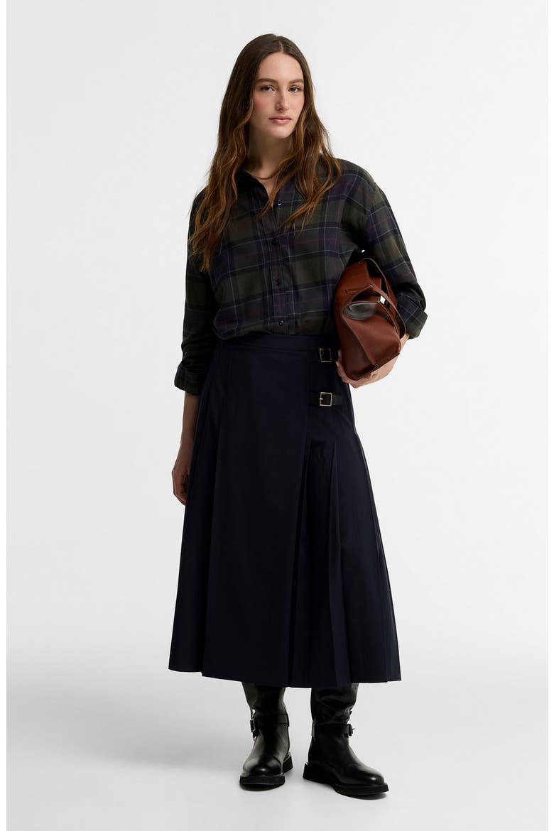 Elishaw Relaxed Fit Check Button-Up Shirt, Alternate, color, SHADOW CLASSIC TARTAN