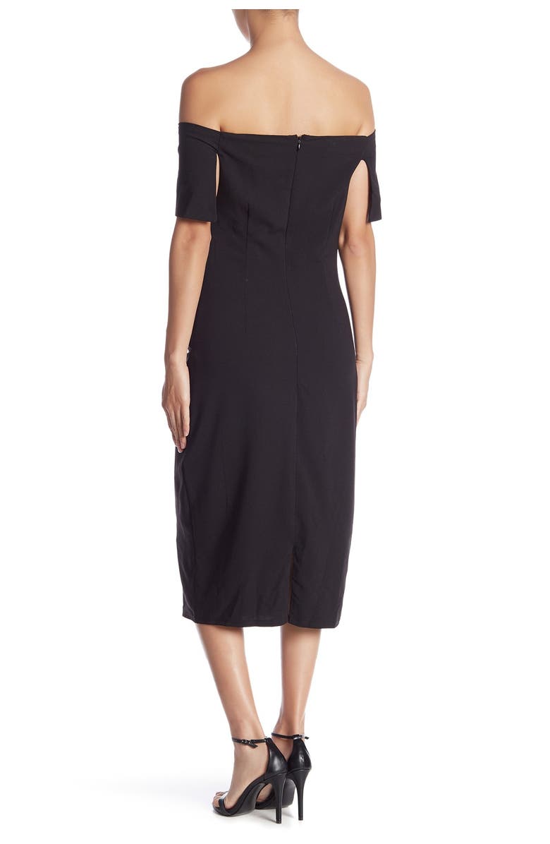 Marina Off the Shoulder Midi Dress, Alternate, color, 