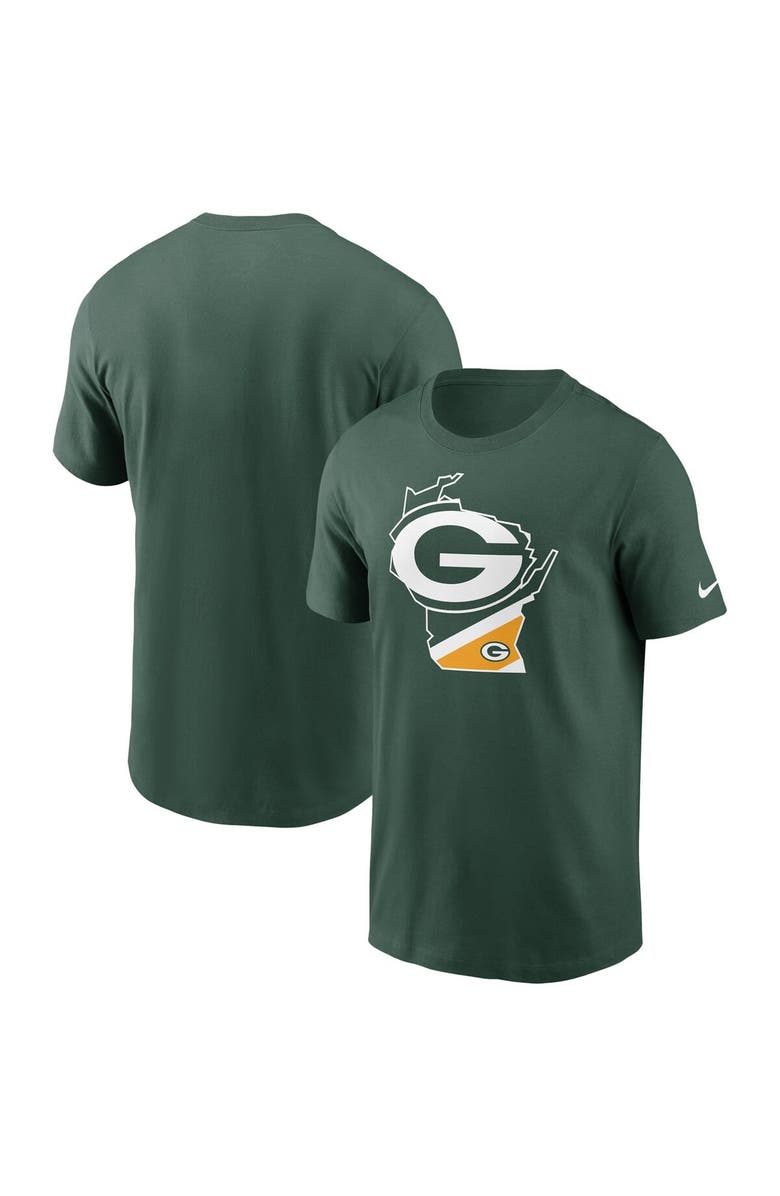 Nike Men's Nike Green Green Bay Packers Hometown Collection Wisconsin T-Shirt, Main, color,
