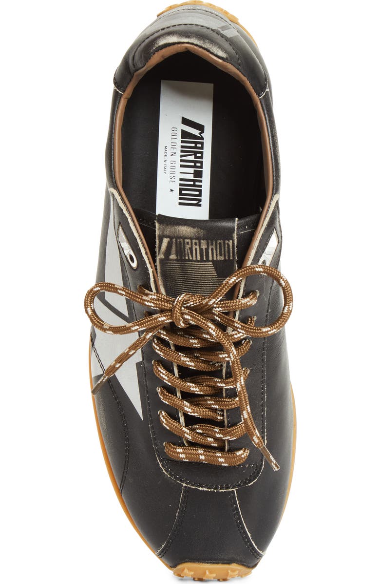 Golden Goose Marathon Speed Sneaker, Alternate, color, Black/ Silver