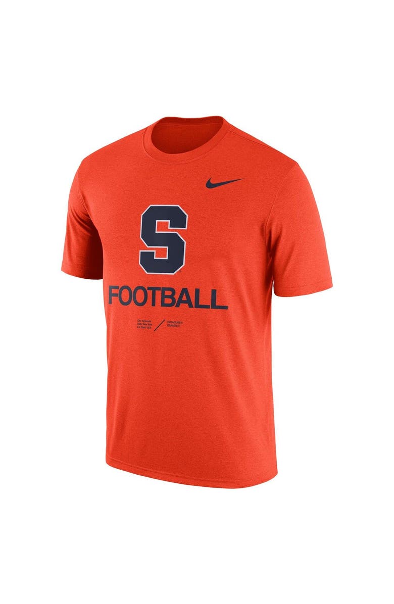 Nike Men's Nike Heathered Orange Syracuse Orange Team Football Legend T-Shirt, Alternate, color, 