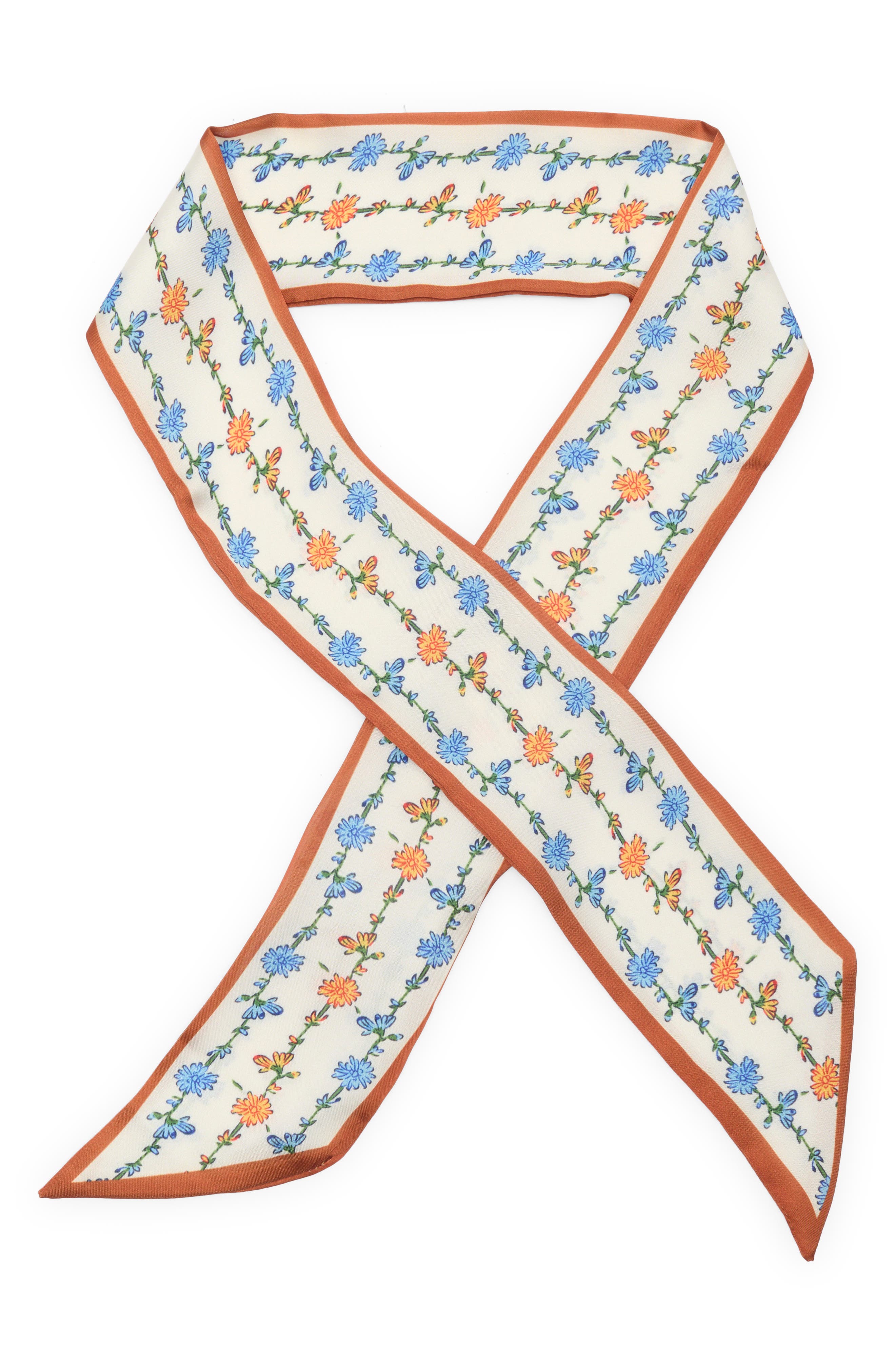 selected BROWN- IVORY FLORAL