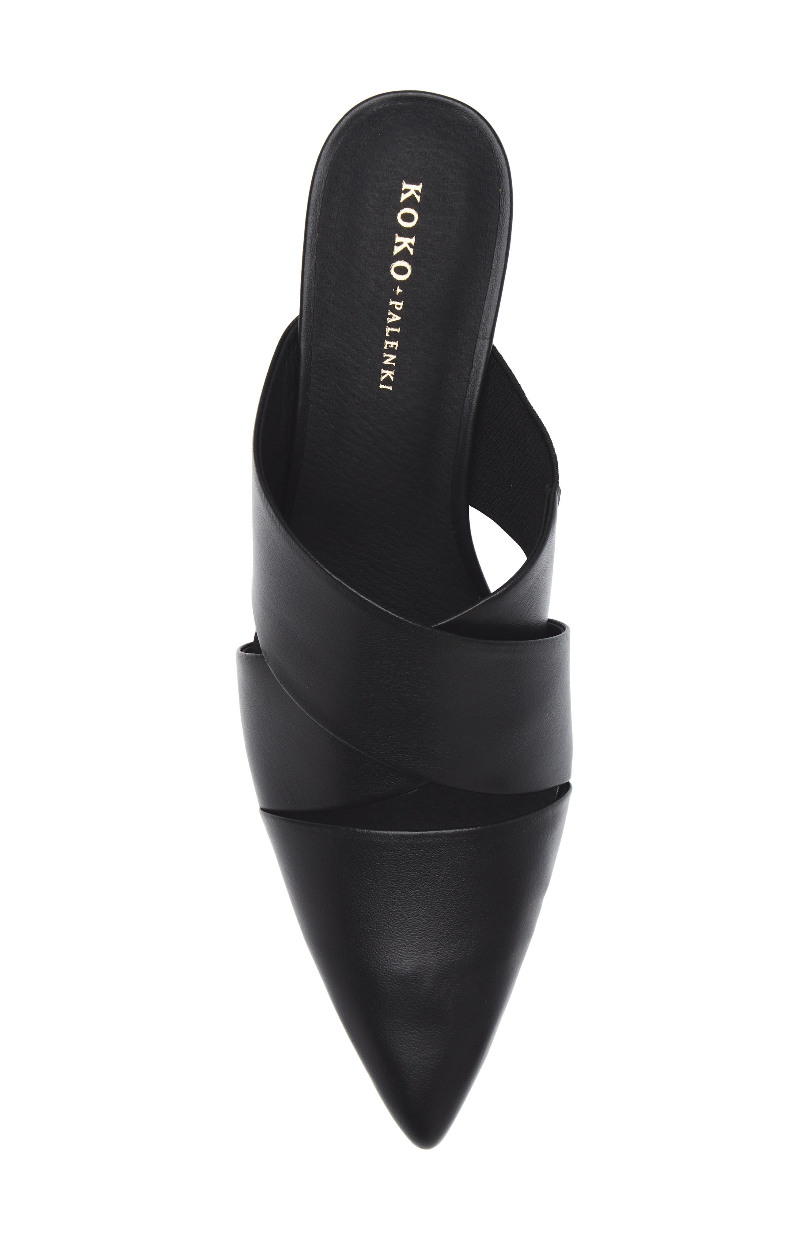 KOKO + PALENKI Peoria Mule, Alternate, color, Black Leather