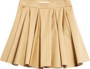 Marni Pleated Cotton Gabardine Skirt