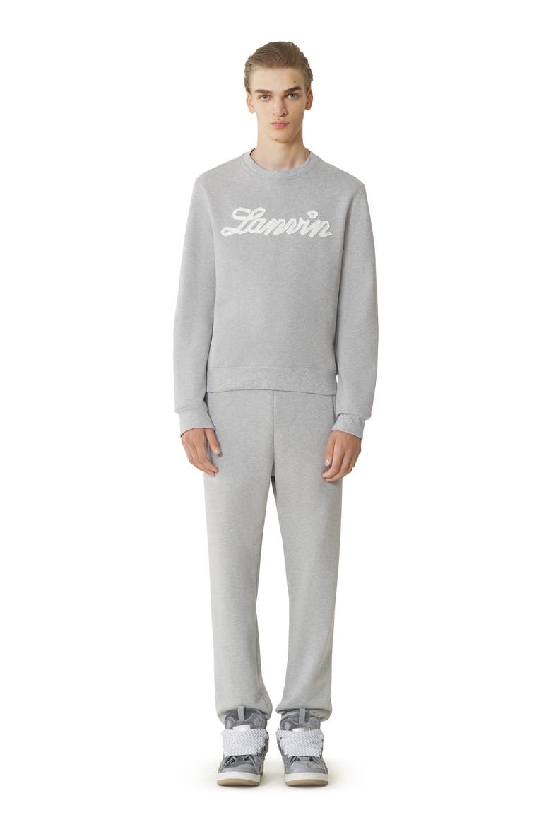Ribbon Jogging Pants, Main, color, Heather Grey