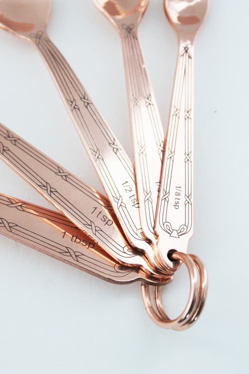 COPPERMILL KITCHEN COPPERMILL KITCHEN VINTAGE INSPIRED COPPER MEASURING SPOONS 