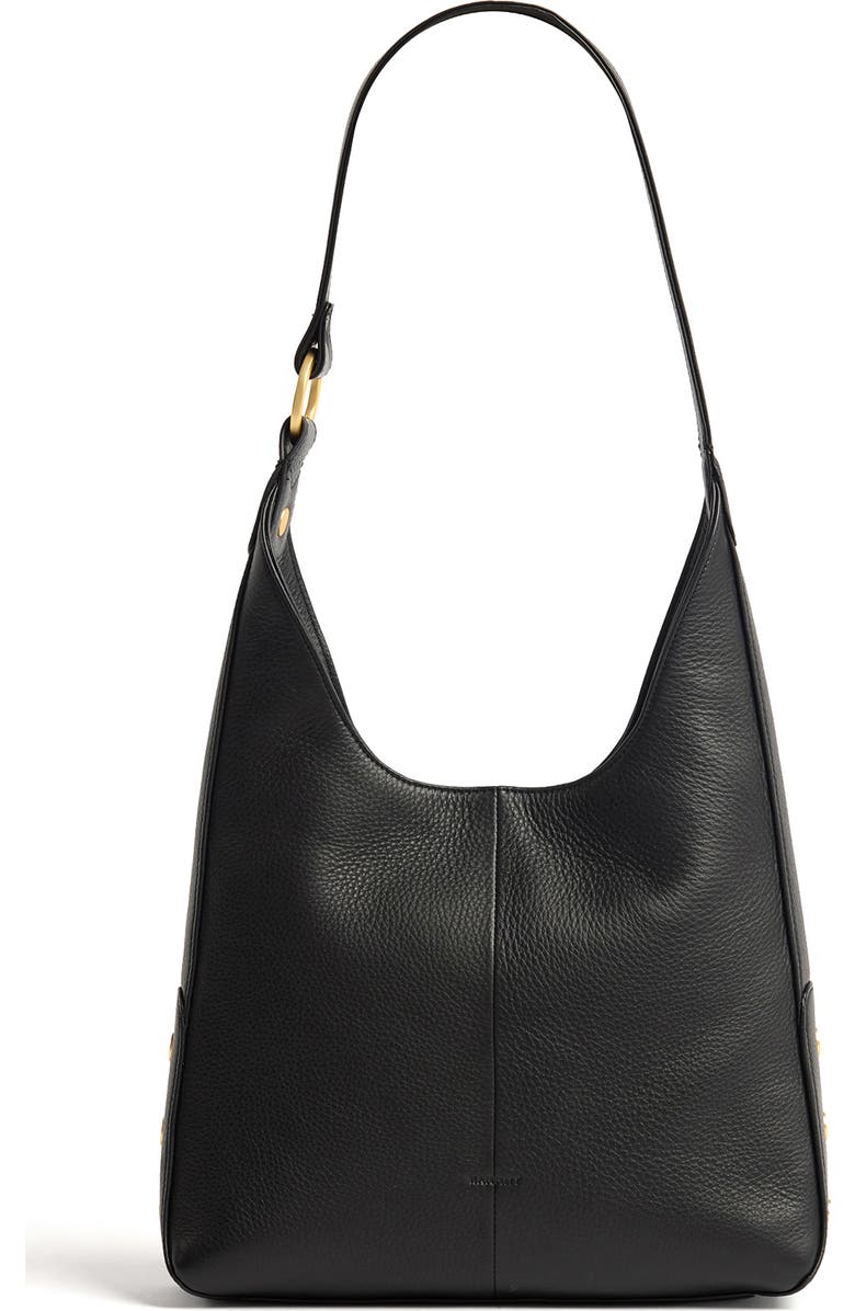 HAMMITT Tim Medium Hobo Bag, Main, color, Black/ Brushed Gold