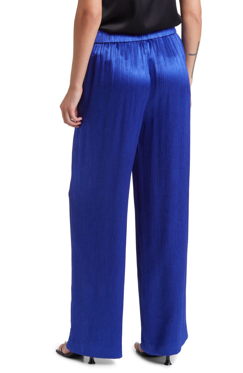 KOBI HALPERIN Alyssa Crinkle Satin Pull-On Pants, Alternate, color, 