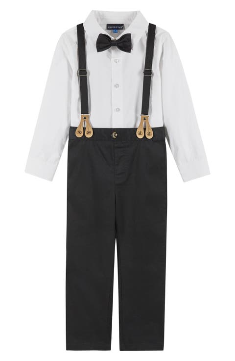 Kids' 4-Piece Dapper Suspender & Bow Tie Outfit Set (Toddler, Little Kid & Big Kid)