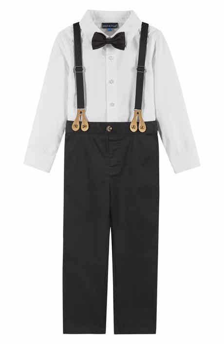 Andy & Evan Kids' 4-Piece Dapper Suspender & Bow Tie Outfit Set