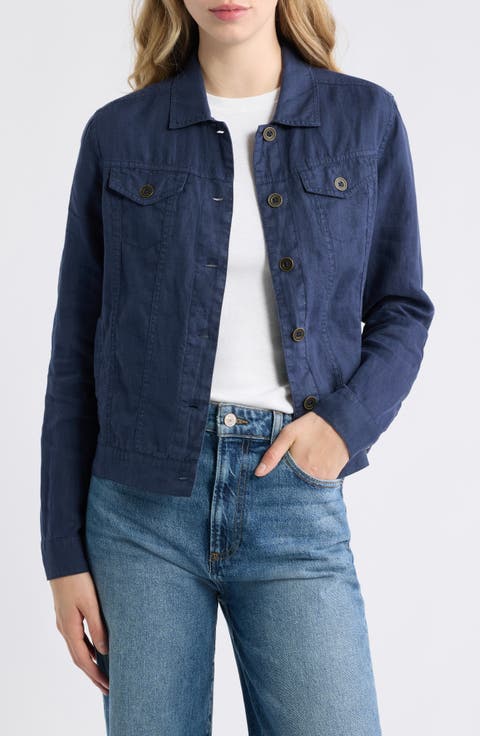 Linen Jean Jacket