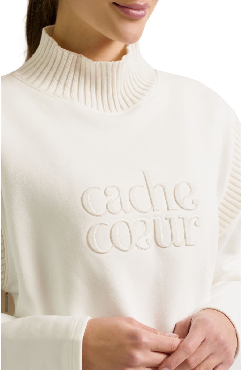 Cache Coeur Harper Maternity & Nursing Sweatshirt, Alternate, color, Ivory