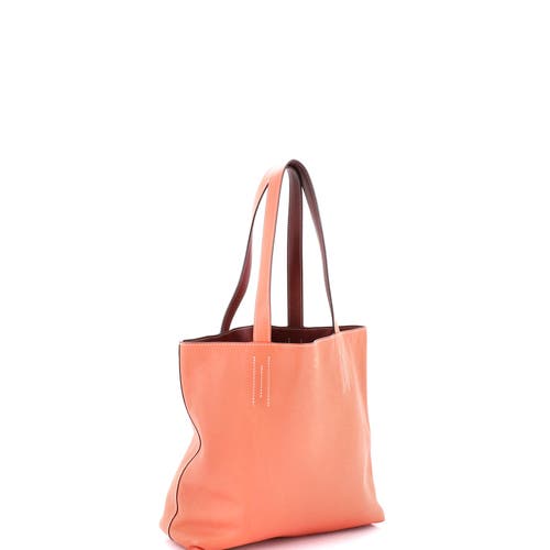 Pre-owned Hermes  Hermes Double Sens Tote Veau Sikkim 36